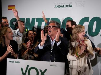 Celebración de Vox en Andalucía