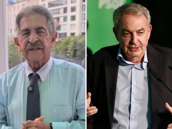 Fotomontaje de Miguel Ángel Revilla y José Luis Rodríguez Zapatero.