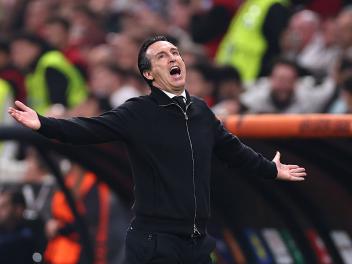 Unai Emery, durante la final de la Europa League