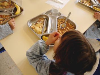 Imagen de archivo de un comedor escolar.
