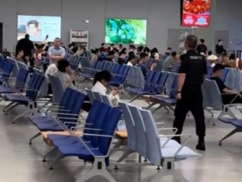 Las puertas de embarque de un aeropuerto en China.