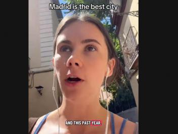 Maddy, estadounidense en Madrid.