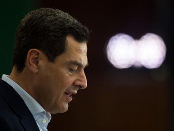 El presidente de la Junta de Andalucía en funciones, Juanma Moreno Bonilla