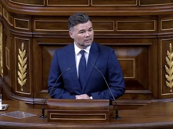 Rufián este miércoles en el Congreso