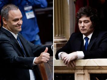 El jefe de gabinete de Milei y el presidente argentino