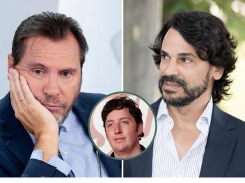 Imágenes de archivo del ministro de Transportes, Óscar Puente, y del empresario Alberto González Amador; con Francisco Nicolás Gómez en el círculo.
