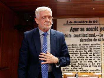 El Director Adjunto Operativo (DAO) de la Guardia Civil, Manuel Llamas, durante su comparecencia en la comisión de investigación del 'caso Koldo' del Senado.