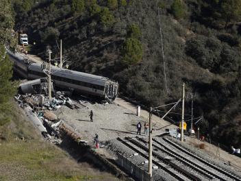 Imagen del accidente de Adamuz.