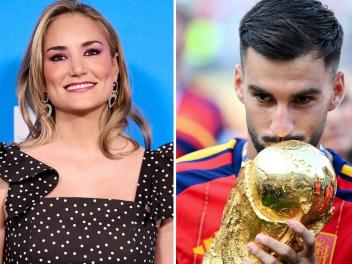 La presentadora Alba Carrillo y el futbolista Álex Baena.
