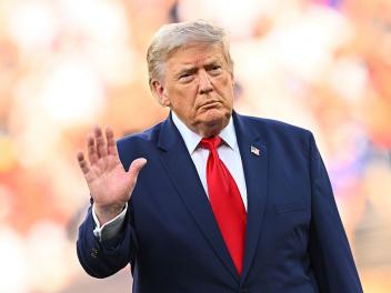 Donald Trump, en un gesto reciente