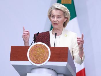 Ursula von der Leyen en un discurso