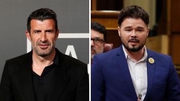 Luís Figo le dedica a Gabriel Rufián el mensaje que muchos estaban esperando