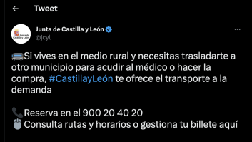 Cachondeo en Twitter por la fotografía que ha utilizado la Junta de CyL en un tuit