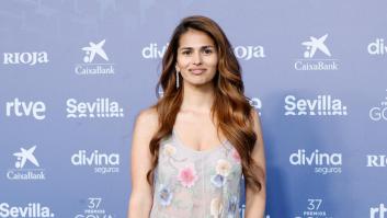 Sara Sálamo manda un potente mensaje en los Goya con su vestido pero también con su cara: "Es un riesgo"