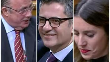 Un diputado de Vox hace este reproche a Bolaños y Montero y un fotógrafo capta lo que pasa entre ellos después
