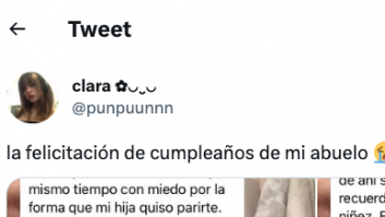 La felicitación de su abuelo por WhatsApp emociona a medio Twitter: "He llorado en el tren"