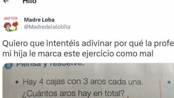 Enseña cómo ha corregido la profesora de su hija unos ejercicios y Twitter no da crédito