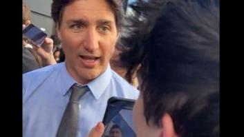 Trudeau discute con un joven antiabortista y termina soltando esta fulminante frase que no vio ni venir