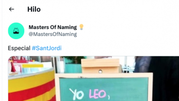 Esta pizarra vista en Sant Jordi arrasa: es para leer y no parar de leer