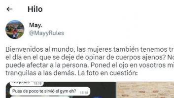 Le dicen que tiene "tripita" y la respuesta que le da por WhatsApp es de matrícula de honor