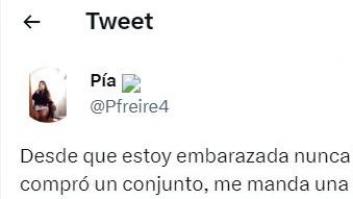 Una mujer embarazada cuenta el regalo que le ha hecho el padre de su bebé y las mofas se multiplican