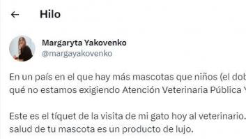 Hace una petición junto al ticket con el coste del veterinario y le llueven las críticas al instante
