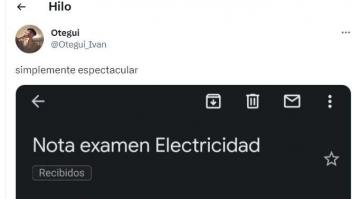 Cuenta cómo ha hecho un examen y el mensaje de su profesor tras corregirlo: "Espectacular"