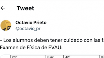 Nadie puede creer el enunciado de este ejercicio de la EvAU de Castilla-La Mancha: NO es un montaje