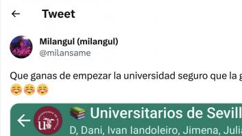 El mensaje que han puesto en el grupo de WhatsApp de la Universidad de Sevilla trae cola