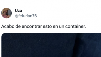 Se monta un debate en Twitter después de que publicara lo que se ha encontrado en un contenedor