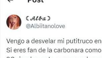 Una joven desvela cómo hacer que la pizza carbonara te cueste menos dinero en esta famosa pizzería