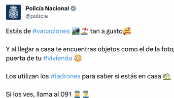 Si vuelves a casa y ves un objeto como el de la foto llama al 091