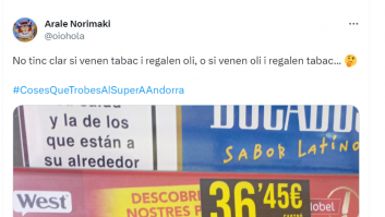 Ojo a lo que se ha visto en una tienda de Andorra: muy indicativo de la situación
