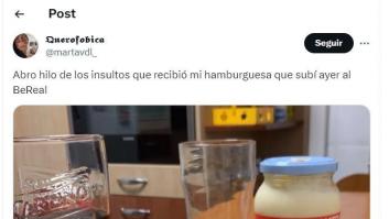 Publica la hamburguesa que se ha hecho y le llueven las críticas al instante