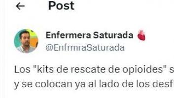 Un enfermero enseña los kits de rescate que hay "por todo EEUU": a España no han llegado, por ahora