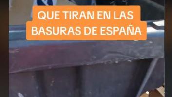 Se encuentra una caja de zapatos en un contenedor y ojo al 'tesoro' de su interior