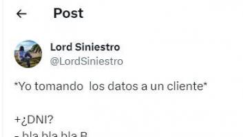 Relata la tensa conversación que ha tenido con un cliente al pedirle el DNI: el reproche es surrealista
