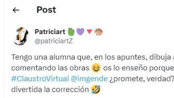 Una profesora sorprende con lo que hace una alumna en sus apuntes de clase: aquí hay MUCHO talento