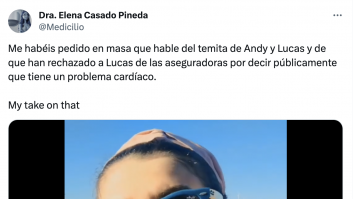 Una médica arrasa con su reacción al problema de Lucas, de 'Andy y Lucas', con una aseguradora