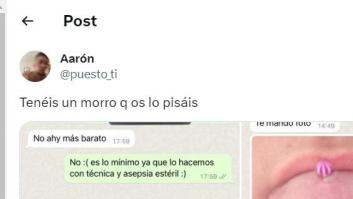 Rechaza que le haga un piercing porque es muy caro y mucho ojo a lo que pasa después