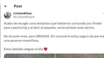 Compra unos leotardos por Vinted y comparte lo que la vendedora ha metido en el paquete