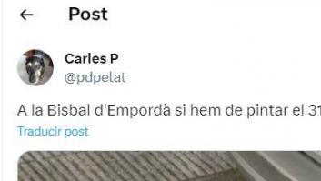 El cartel de "prohibido estacionar" de un pueblo de Girona: despistados hasta decir basta