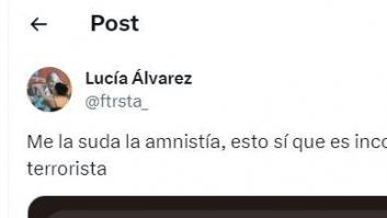 ​A una joven le basta con una foto para argumentar por qué le da igual la amnistía, y con razón