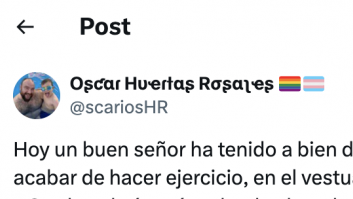 Reproduce muy molesto las palabras que le ha "dedicado" un señor en el gimnasio