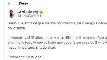 Explica lo que ha hecho para que su pareja se de cuenta de lo que (no) hace: para tomar nota