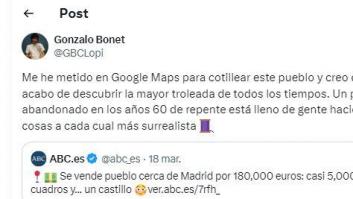 Entra en Google Maps para buscar un pueblo en venta y las fotografías que se encuentra son un tesoro