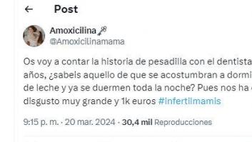 La madre de un niño de 3 años cuenta la "pesadilla" vivida con el dentista de su hijo: terrible