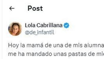 Cuenta la respuesta que le ha dado la madre de una de sus alumnas: la intención era buena