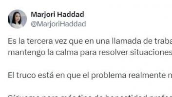 Comparte su truco para salir airosa de situaciones de mucho estrés y arrasa