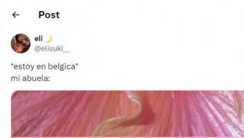 Se va a Bélgica y el mensaje de WhatsApp que le manda su abuela es para guardarlo para siempre